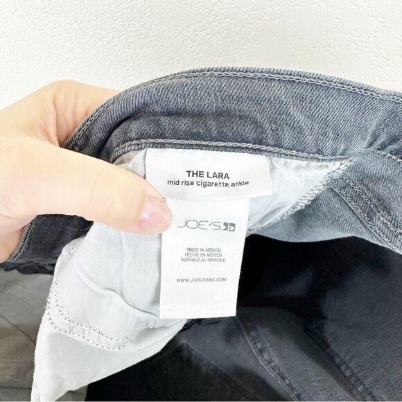 The Lara Grey Mid Rise Cigarette Vintage Stretch Size 34 - Picture 8 of 10